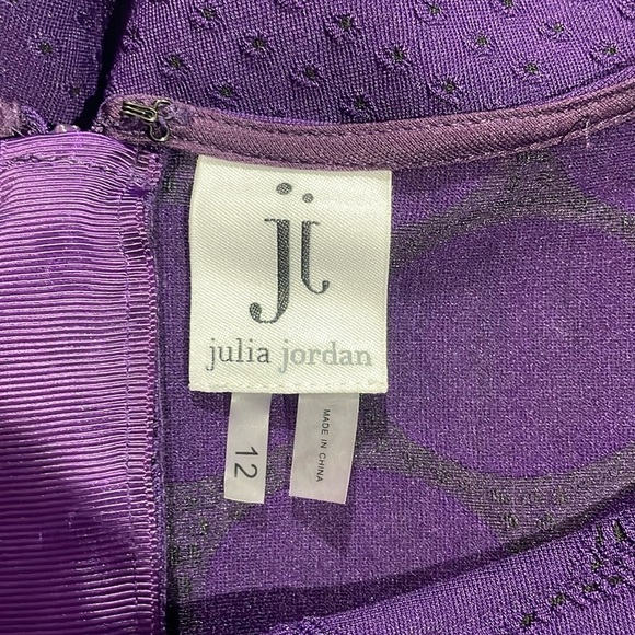Julia Jordan Stretch Royal Purple Lace Dress - Picture 3 of 10